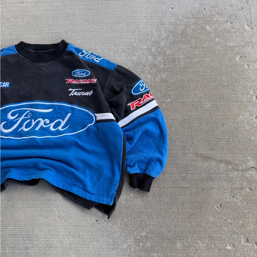 Vintage Racing Champions Apparel Ford Racing NASCAR Sweatshirt Boxy Size L/XL - Picture 4 of 11